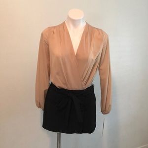 XOXO Sheer Blouse Top Romper Size 1/2